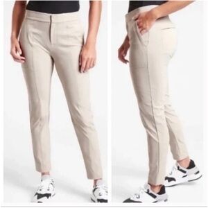 Athleta Women's Wander Stash Pants, Abalone Gray, Mid Rise Stretch, Size 4